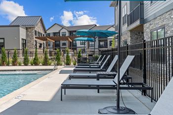 Poolside sundeck