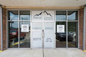 Pikeville apartment for rent - The image shows the entrance to the Pineville Commons Apartments leasing office.