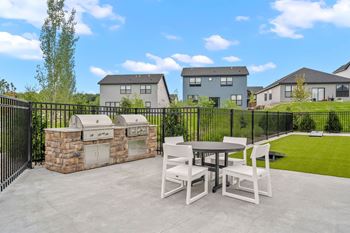 Picnic area with gas grills
