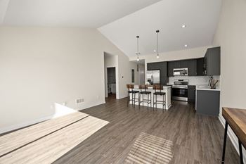 Hardwood-inspired luxury vinyl tile floors