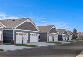 Attached two-car garage