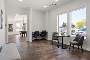 Tech lounge and work areas