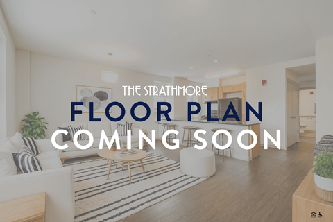 Floor plan for 1 bed, 1 bath, 614 sqft