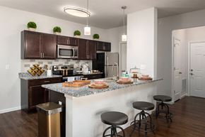 Fenton apartment for rent - turtle creek apartments kitchen with island