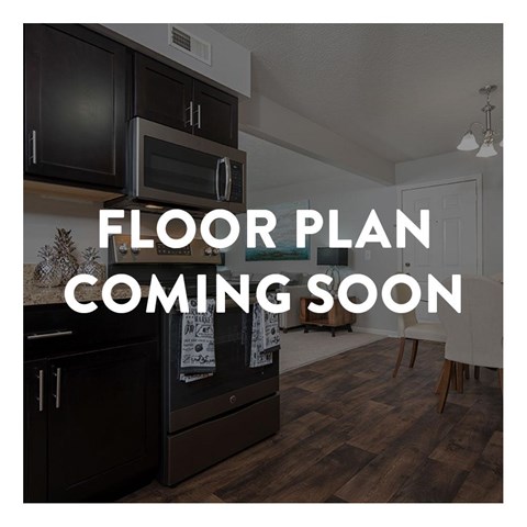 Floor plan for studio, 1 bath, 500 sqft