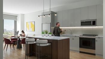 Eat-in kitchens with central island*