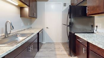 Speckled granite or laminate countertops*