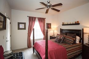El Paso apartment for rent - Spacious bedroom with ceiling fans