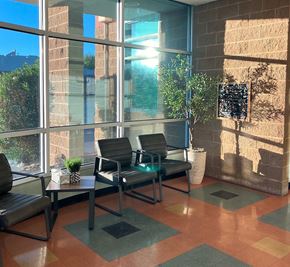 El Paso apartment for rent - A sunny day at the office with a view of the sky through the windows.