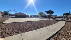 El Paso apartment for rent - A basketball court with a sunny sky above.
