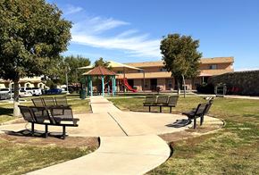 El Paso apartment for rent - A park with a playground and benches.
