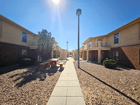 El Paso apartment for rent - A sunny day in a residential area with a clear blue sky.