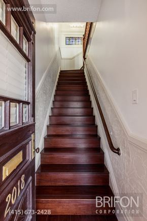 San Francisco apartment for rent - Flight of Stairs Leading to Penthouse