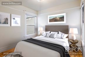 San Francisco apartment for rent - Bedroom with Eastern and Western Exposure