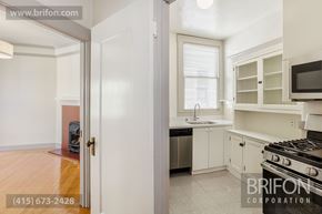 San Francisco apartment for rent - Jackson and Hyde unit 1419 kitchen-living area