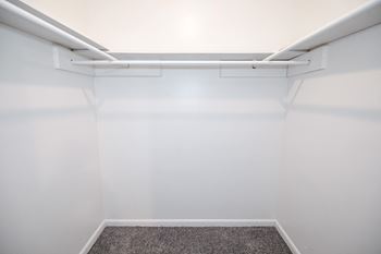 Abundant closet space