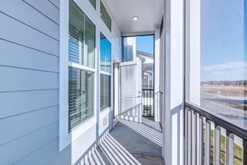 Private patios and balconies.