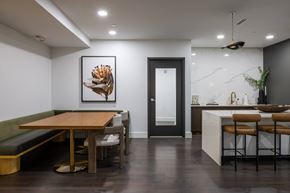 Huntsville apartment for rent - Open concept dining and kitchen area at 2020 Providence Apartments, Huntsville, AL
