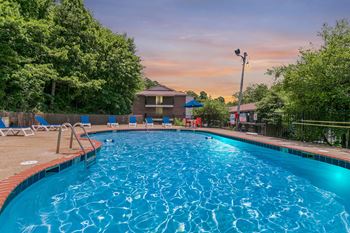 Sparkling swimming pool