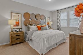 Baton Rouge apartment for rent - a bedroom with a bed and nightstand