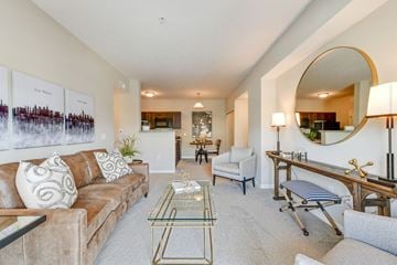 Columbus apartment for rent - a living room with a couch and a table