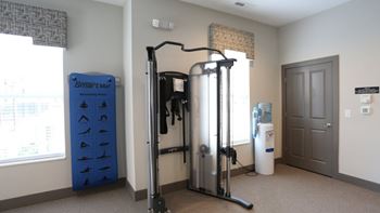 24-Hour fitness center with free weights