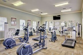 Port Orange apartment for rent - 24-hr fitness center at Legacy at Crystal Lake Apartments in Port Orange, Florida