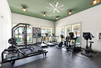 State-of-the-art fitness center with 24/7 controlled access