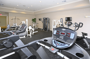 Mt. Dora apartment for rent - a gym with cardio machines and other exercise equipment