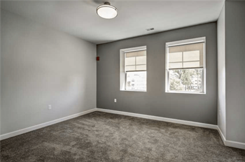 Plush carpet in bedrooms