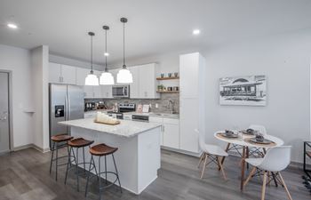 Chef-inspired kitchens with large island