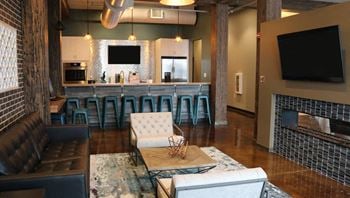Community club room with kitchenette
