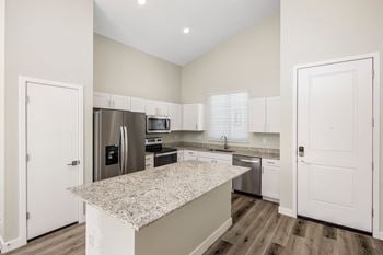 Kitchen with island