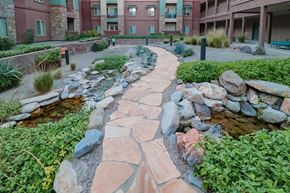 Mesa apartment for rent - Walking path through the Meditation Garden at Ascend at Red Mountain, Mesa, Arizona  85215
