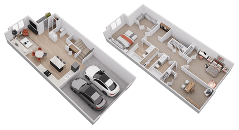 Floor plan for 3 beds, 2.5 baths, 1568 sqft