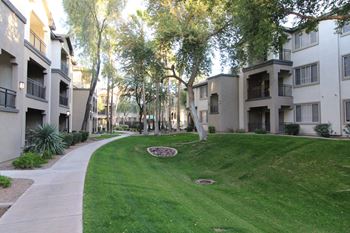 Lush landscaping