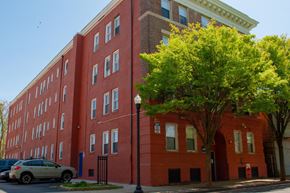 Atlantic City apartment for rent - a red brick building on the corner of a street