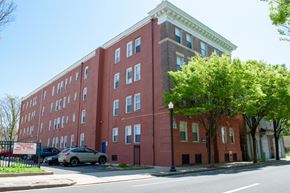 Atlantic City apartment for rent - a red brick building on the corner of a city street