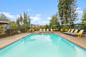 Gig Harbor apartment for rent - the swimming pool at the resort at paws up