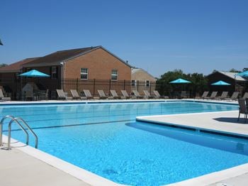 Large renovated swimming pool with lap lanes and baby pool