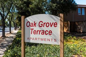 Concord apartment for rent - entrance sign at Oak Grove Terrace Concord, CA