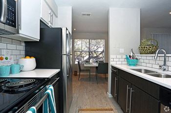 Large kitchen with pantry