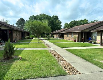 Lafayette apartment for rent - a sidewalk in front of a neighborhood of houses