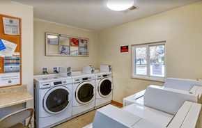 Upper Sandusky apartment for rent - a laundry room with two washes and two dryers