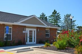 Waverly apartment for rent - the front of a brick building with a white door