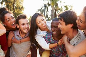 Beardstown apartment for rent - a group of friends posing for a picture together