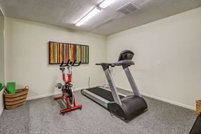 Dawson Springs apartment for rent - our gym has a treadmill and exercise equipment for your enjoyment