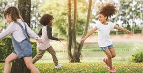 Beardstown apartment for rent - a group of young girls running in a park