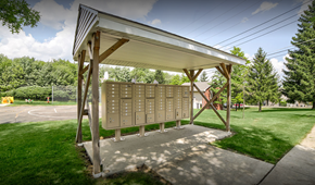Corry apartment for rent - mailroom under pavillion