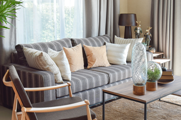 Lawrence apartment for rent - a living room with a couch and a coffee table